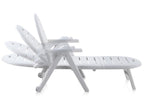 White caiman sun lounger with cushion WLIC48810