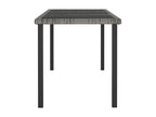 9-piece garden dining set, woven resin, grey, BHZA00187