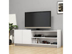 Niger design TV stand, melamine-faced chipboard in white, 141x50x29.5cm JWIZ17182