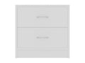 Dormeva Premium - White Bedside Table 40x30x40 cm Engineered Wood ZFGF72299