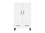 White tall sideboard 69.5x31x115 cm engineered wood EPQD44758