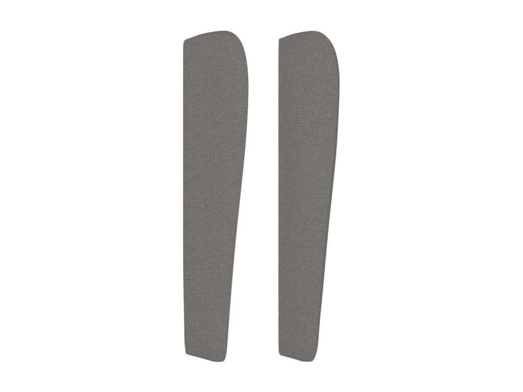 Headboard with wings, Dark Grey, 103x23x118/128 cm, Fabric HFPY83830