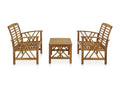 3-piece garden furniture set, solid Dormeva wood, WANF41736