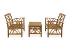 3-piece garden furniture set, solid Dormeva wood, WANF41736