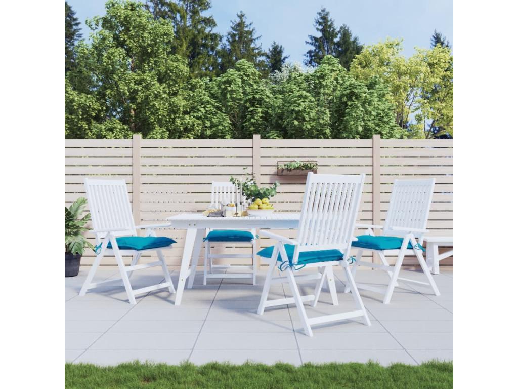 Pallet cushions, set of 4, light blue, 50x50x7 cm, Dormeva fabric FAHH83044