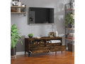 Smoked oak TV stand 100x34.5x44.5 cm engineered wood YRTQ49125