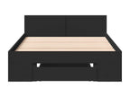 Black bed frame with drawer (mattress not included) 90x200 cm YTZV96635