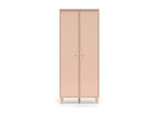 Lysvia 2-Door Wardrobe, Beige and Pink HVZA63147