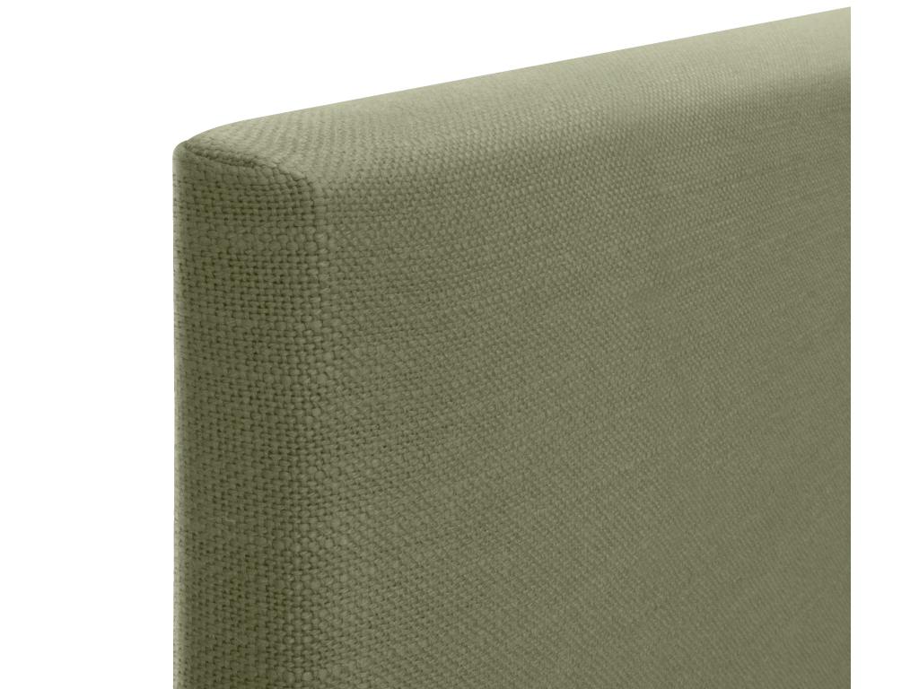 Dormeva Smooth Natural Linen Headboard 95x105cm with Legs for 90cm Beds - Green LCIV52819
