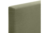 Dormeva Smooth Natural Linen Headboard 95x105cm with Legs for 90cm Beds - Green LCIV52819