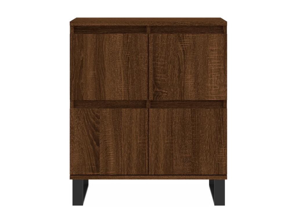 3-piece sideboard set, brown oak, engineered wood, KOEO87200