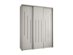 Dormeva 8 Sliding Door Wardrobe 235.2/190/45 3 Doors White/White/Silver GFXF90338