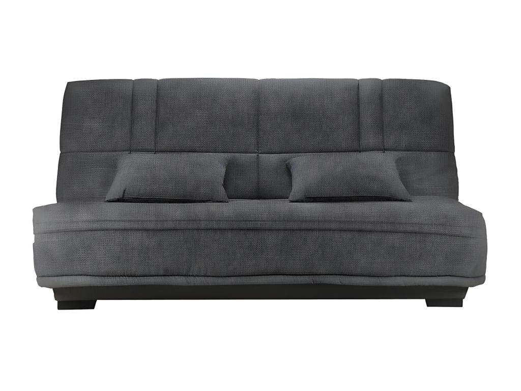 Fabric click-clack sofa with storage, Dormeva 17cm mattress, Dormeva 207cm mattress - Amber Yellow OAEQ50452