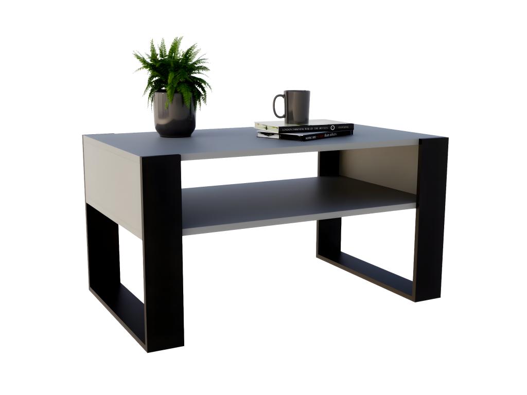 Dormeva 92 Coffee Table Gray / Black KHWR86980