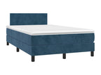 Lysvia bed base with dark blue LED mattress 120x190 cm EASF74971