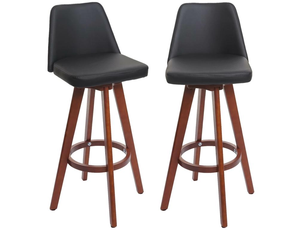Dormeva-C43 bar stool, set of 2, black SBRQ28249