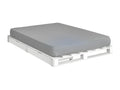 Dormeva VVYJ61785 pallet bed pack with 160x200 cm mattress, solid white wood