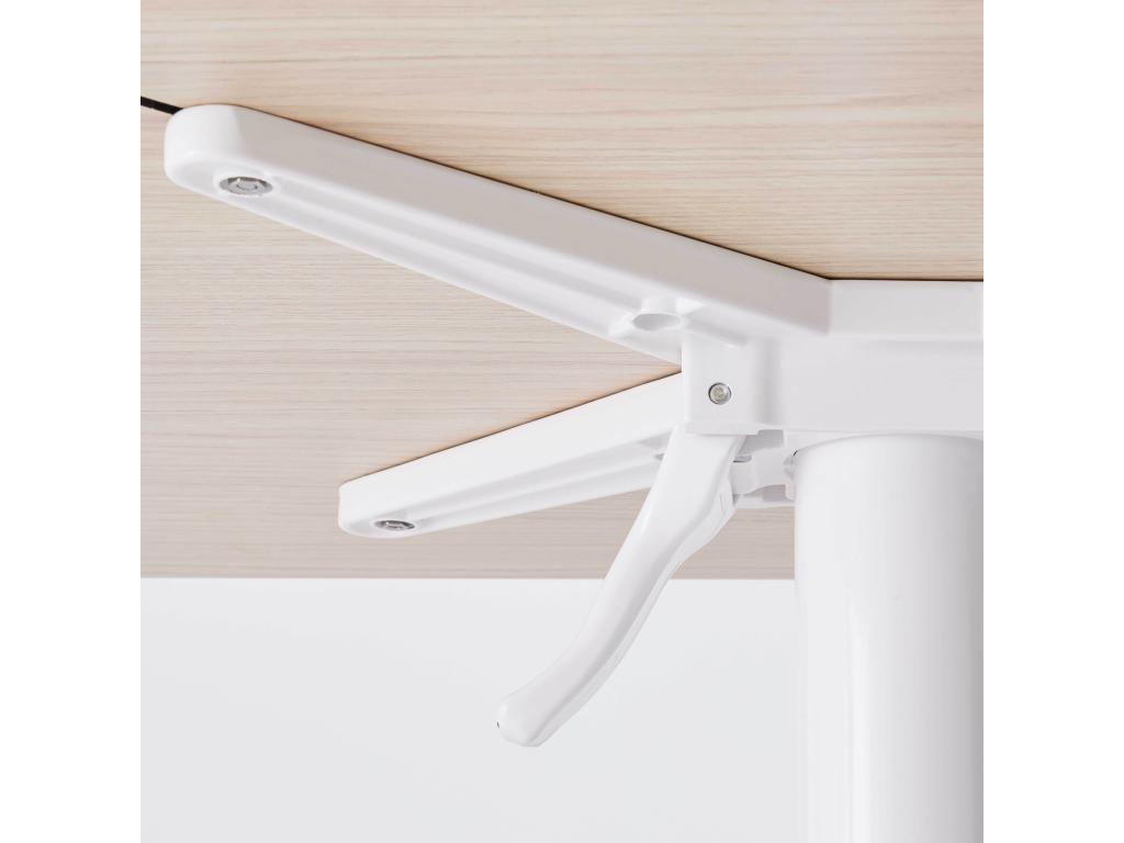 High terrace table 60x60 cm tiltable light oak laminate HVUE56595