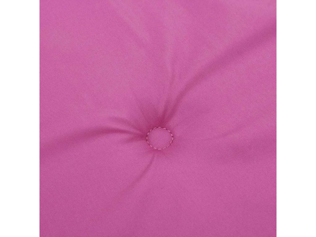 Garden chair cushions, set of 6, pink, 40x40x3 cm, fabric, WDNL20554