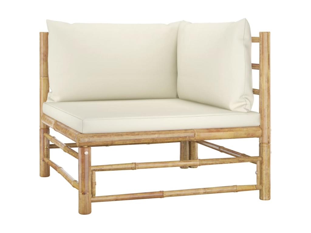 Dormeva AWZJ17949 8-piece garden furniture set with cream-white cushions