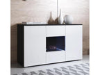 Dormeva A2 ZGDT56717 Low Sideboard for Living Room/Dining Room in Black and White with LED Lighting 120x40x72cm