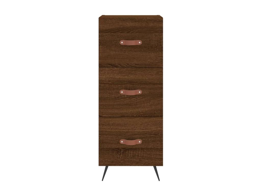 High sideboard, brown oak, 34.5x34x180 cm, engineered wood, GTYC48886