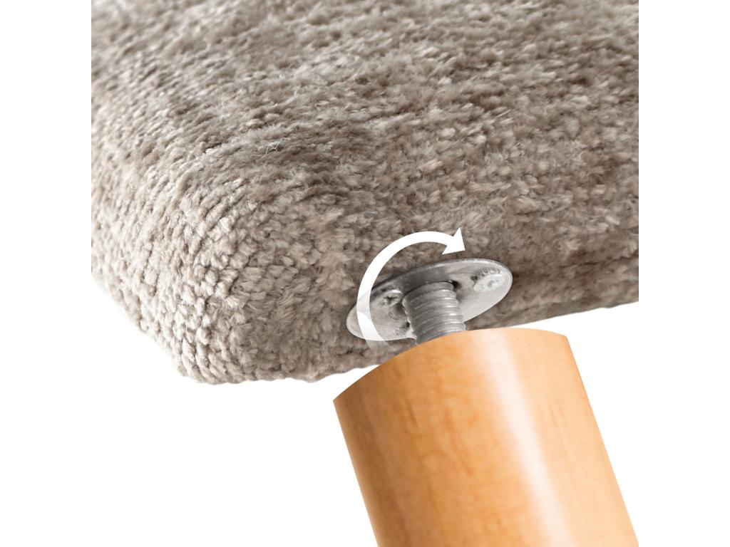 Dormeva Natural Wool Headboard 150x105cm with Bed Legs 150 - Beige VXGC59208