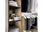 Dormeva Wardrobe Structure for Dressing Room, Extendable Open Hanger, 180x50x205 cm, Oak and Grey, TTHC87056