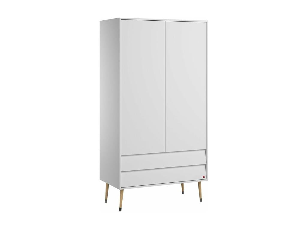 Dormeva KQID73775 Wardrobe with 2 Doors and 2 Drawers, W100 x H191 cm