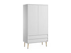 Dormeva KQID73775 Wardrobe with 2 Doors and 2 Drawers, W100 x H191 cm