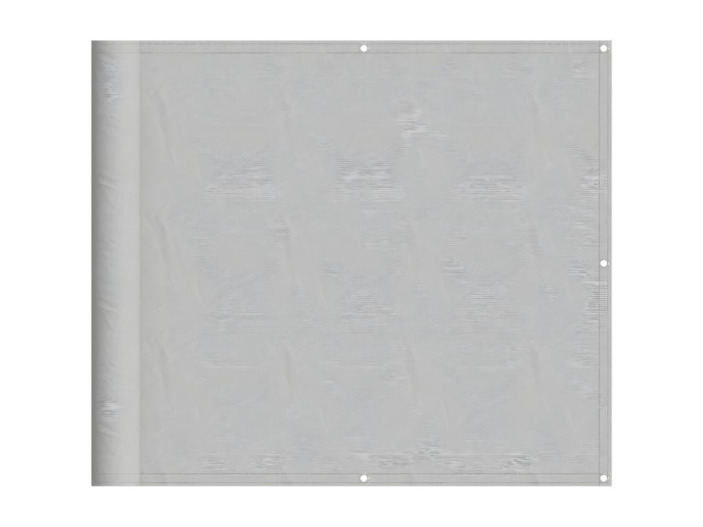 Light grey balcony screen 90x1000 cm polyester Dormeva EBOR10138