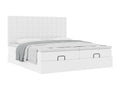 Dormeva bed frame and pure white 180x200 cm faux leather mattress JCDZ44743
