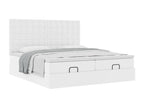Dormeva bed frame and pure white 180x200 cm faux leather mattress JCDZ44743