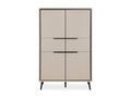 Dormeva QJKV55996 High Sideboard with 4 Doors and 2 Drawers, 140 cm High