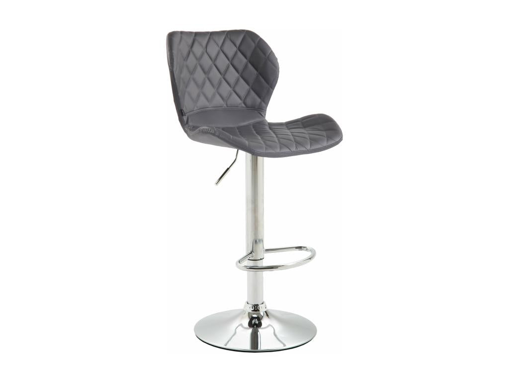 Bar stool x1, grey metal, 47x51x88 cm, 10 0004646 SZSU36217