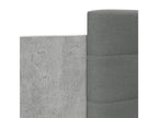 Bed frame with headboard, concrete grey, 120x200 cm, YFJE63602