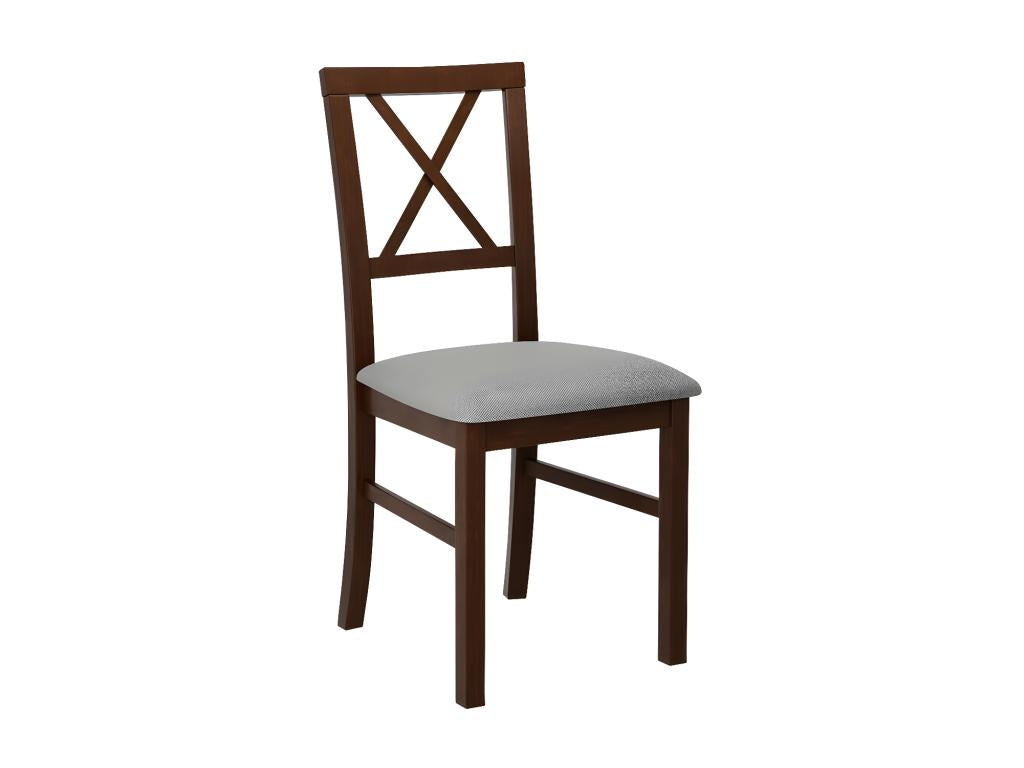 Dormeva 156 Chair Walnut - Grey 93x43x40cm Upholstered Wood QGCW69765