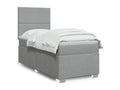 Dormeva bed base with light grey mattress 100x200cm Fabric ZWSY02981
