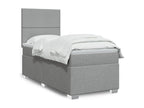 Dormeva bed base with light grey mattress 100x200cm Fabric ZWSY02981