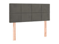 Dark Grey Headboard 90x5x78/88 cm Velvet TFBP85319