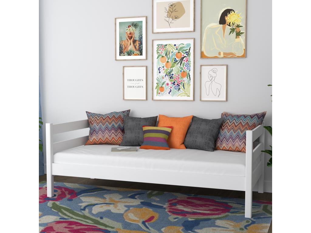 Wooden daybed N01 White 120x180 JKEB97627