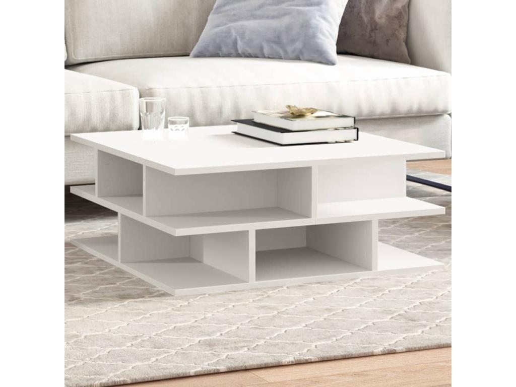 White coffee table 70x70x29 Zensovaingénierie GYQL21218