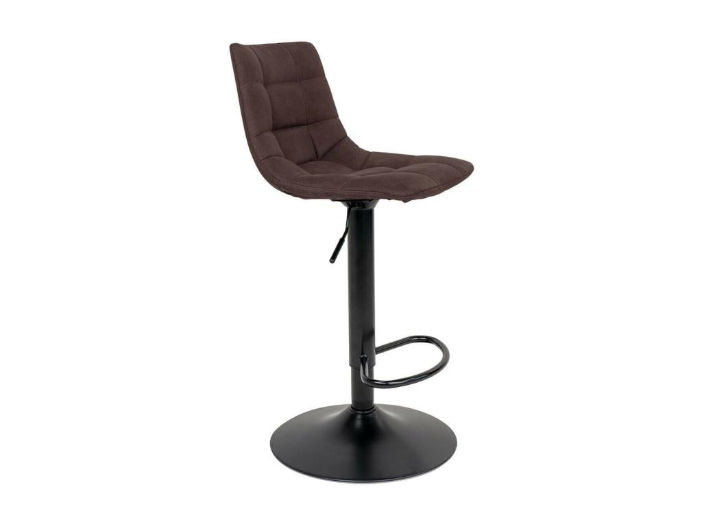 Zensova - Set of 6 Steel and Dark Brown Stools NKIP97258