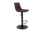 Zensova - Set of 6 Steel and Dark Brown Stools NKIP97258