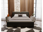 Upholstered bed with storage - 180x200 - double bed - velvet - dark grey - Dormeva SCOS46472