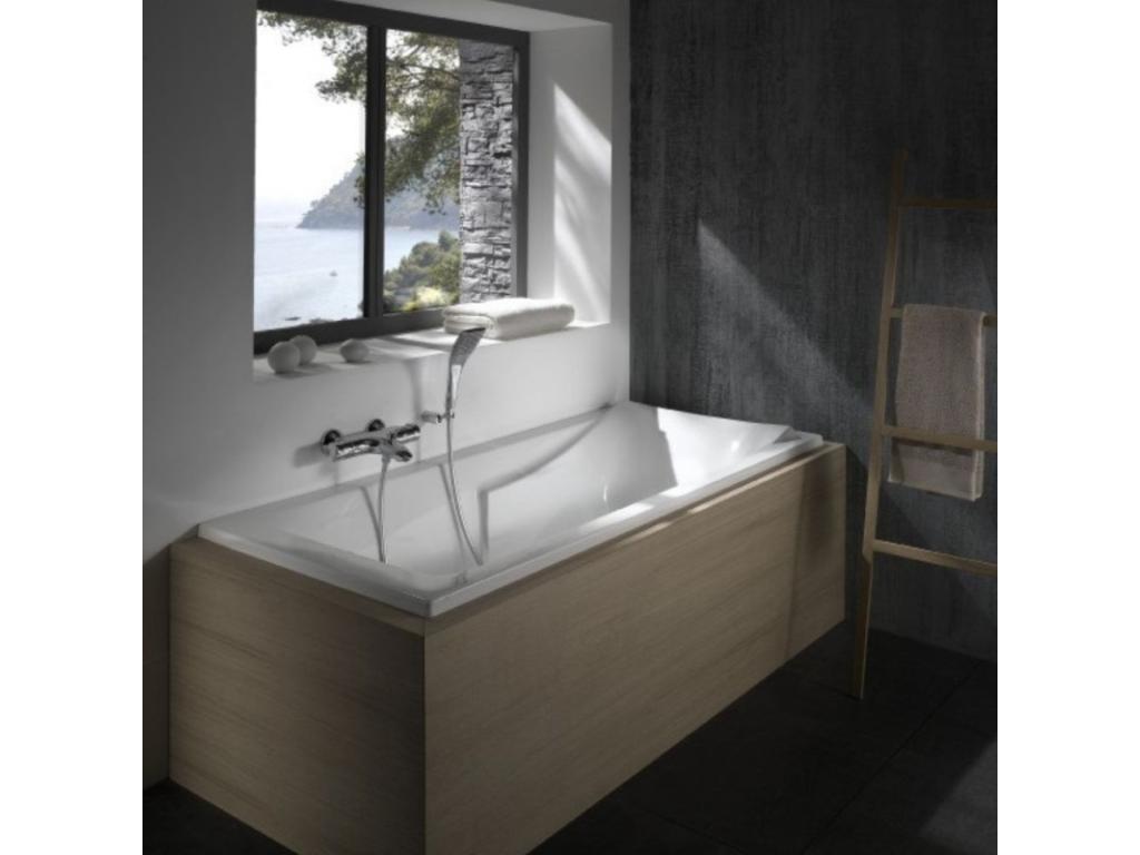 Dormeva Corvette 170x70cm Right-Hand Bathtub Set with 2 Chrome Panels YMRI35439