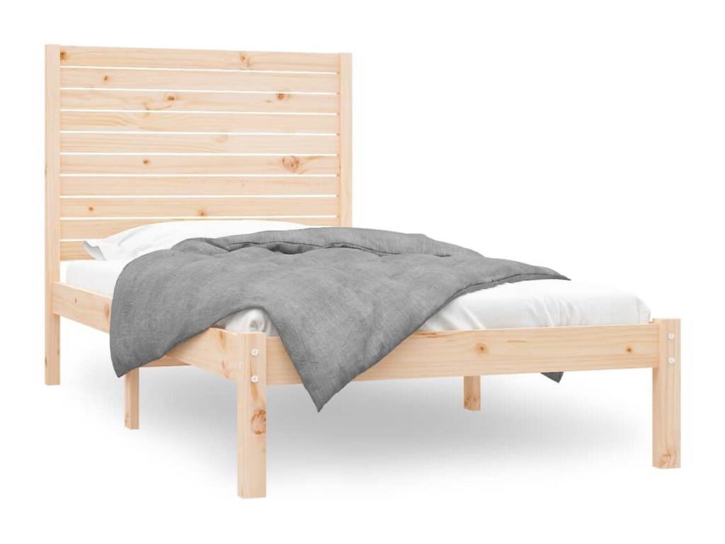 Solid wood bed frame 90x200 cm CXYG87784