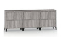 Dormeva 3-piece sideboard set, grey, 60x35x70 cm, engineered wood, QYOS73308