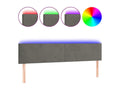 LED Headboard Dark Grey 200x5x78-88 Velvet CVOT21907
