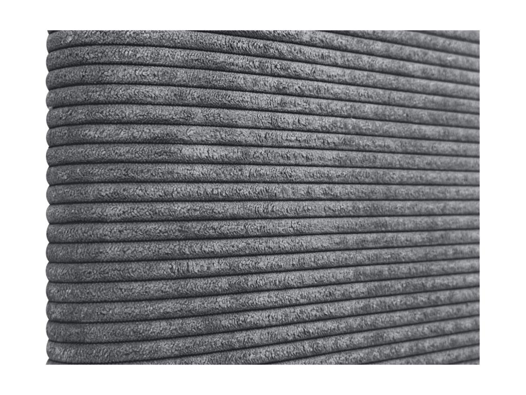 Dormeva Plain Corduroy Headboard with Buttons 135x105 with Bed Legs 120/135/140 - Dark Grey VTNK80816
